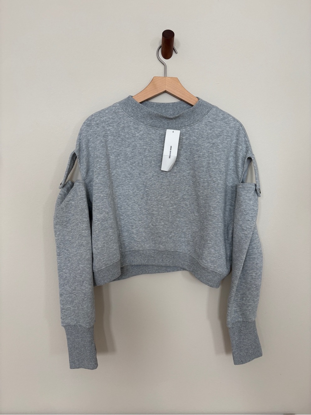 NWT urban outfitters kimchi blue emilie tab sleeve crew neck sweatshirt S